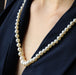 Necklace Falling pearl necklace with pearly white Orient 58 Facettes 19-691