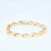 Bracelet Filed curb gold bracelet 58 Facettes 21-149