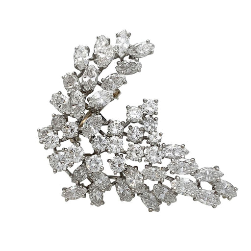Broche Broche Chaumet diamants, platine et or blanc. 58 Facettes 30612