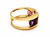 Ring 52 Ring Yellow gold Amethyst 58 Facettes 1080390CN
