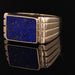 Bague 50 Chevalière or et lapis lazuli 58 Facettes 20-573-48