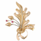 Broche Broche feuille de chêne et ses rubis 58 Facettes 14-168