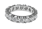Bague 55 Alliance en or blanc 18 carats sertie de 16 diamants environ 2,80/3 carats 58 Facettes AB276