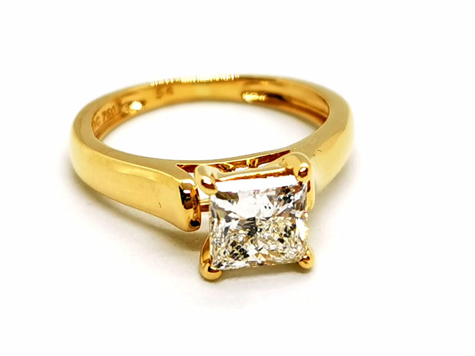 Bague 47.5 Bague Solitaire Or jaune Diamant 58 Facettes 1167334CN