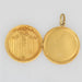Medallion pendant in old gold 58 Facettes 21-102