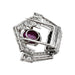 Cartier Art Deco brooch in platinum, diamonds and star ruby. 58 Facettes 30488