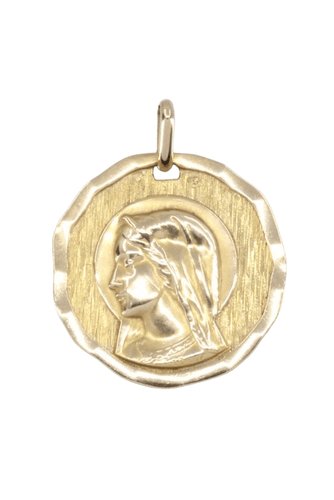 Pendentif MÉDAILLE ANCIENNE SIGNÉE DROPSY 58 Facettes 061191