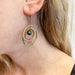 Boucles d'oreilles Boucles d'oreilles pendantes "Galaxie" en or jaune et perles. 58 Facettes 30551