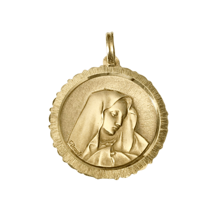 Pendentif Médaille Vierge En Or Emile Dropsy 58 Facettes