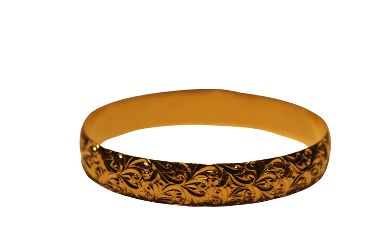 Bracelet Bracelet Or jaune gravé 58 Facettes 11571A