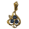 Pendentif Pendentif en or, saphirs, diamants 58 Facettes