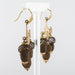 Boucles d'oreilles Boucles d'oreilles anciennes feuilles et glands cheveux 58 Facettes 19-072