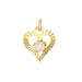 Pendentif Pendentif or jaune coeur et perle 58 Facettes 21-275A