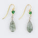 Boucles d'oreilles Boucles d'oreilles quartz à rutile grenats tsavorites et diamants 58 Facettes 18-352