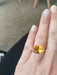 Ring Citrine and diamond ring 58 Facettes
