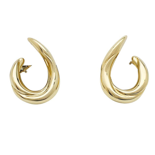 Boucles d'oreilles Boucles d'oreilles Boucheron, créoles, en or jaune. 58 Facettes 30025