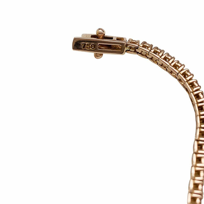 Bracelet Bracelet ligne diamants et or rose. 58 Facettes 30577