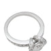 Ring 48 Tiffany&Co ring. “Ribbon” in platinum, 0,55 carat diamond. 58 Facettes 29796