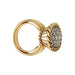 Ring 55 Ring in yellow gold and diamonds. 58 Facettes 29992