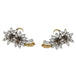 Earrings Earrings, "Edelweiss", in yellow gold, platinum and diamonds. 58 Facettes 29984