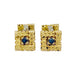Cufflinks Van Cleef & Arpels cufflinks in two golds and sapphires. 58 Facettes 30182