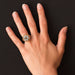 Ring 50 60s aquamarine diamond ring 58 Facettes 19-150-49
