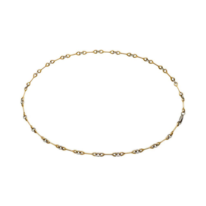 Cartier necklace, two tones of gold.