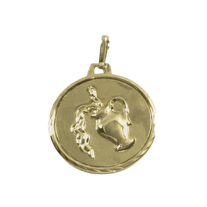 Pendentif Médaille signe Verseau 58 Facettes