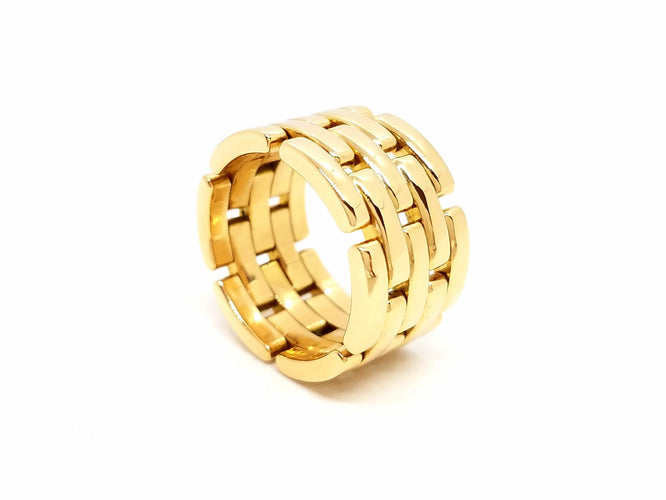 Bague 59 Bague Grain de riz Or jaune 58 Facettes 698552CN