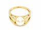 Bague 54 Bague Or jaune Perle 58 Facettes 00317CN