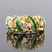 Bague 48 Bague diamants et émail vert 58 Facettes 12-101-6083787-49