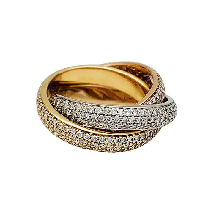 Bague 50 Bague Cartier "Trinty" 3 ors, diamants. 58 Facettes 30452