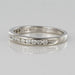 Bague 53 Demi alliance diamants platine 58 Facettes 18-387A-53