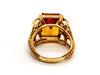 Ring 59 Ring Yellow gold Citrine 58 Facettes 1126570CN
