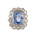 Ring 53 Ring 1930 Sapphire Diamonds 58 Facettes