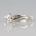 Ring 48 Solitaire white gold diamond 58 Facettes 00-145-5677559-53