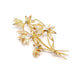 Brooch Old brooch "bouquet of flowers" 18 carat yellow gold diamonds 58 Facettes