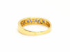 Bague 55 Bague Demie alliance Or jaune Saphir 58 Facettes 749301CN