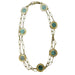 Yellow gold, malachite long necklace. 58 Facettes 25256