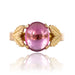 Ring 52 Tourmaline and gold leaf ring 58 Facettes 17-058B-52
