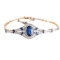 Bracelet Beau bracelet époque 1900, diamants et saphirs 58 Facettes