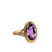 Ring Amethyst ring in yellow gold 58 Facettes 5577