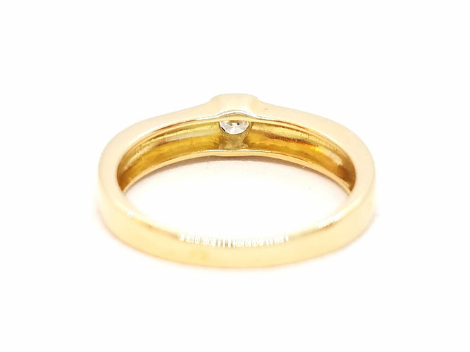 Bague 51 Bague Solitaire Or jaune Diamant 58 Facettes 06615CD