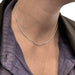White gold Venetian mesh chain necklace. 58 Facettes 30286