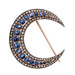 Brooch Sapphire and diamond crescent brooch 58 Facettes 14-104