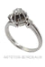 Ring 53 Solitaire style diamond ring 58 Facettes 30841