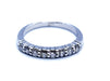 Ring 54 Half wedding ring White gold Diamond 58 Facettes 978866CN