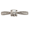 Bague 54 Bague en Or blanc diamants naturels 58 Facettes