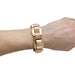 Bracelet Bracelet tank en or jaune et or rose. 58 Facettes 29818