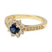 Bague 51 Bague Tiffany&Co. marguerite en or jaune diamants et saphir. 58 Facettes 30403
